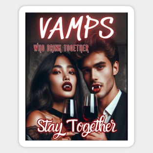 Vamps Who Drink Together, Stay Together v1 Sticker